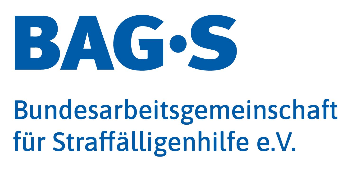 Das Logo BAG-S mit der Aufschrift "Bundesarbeitsbemeinschaft für Straffälligenhilfe e.V."