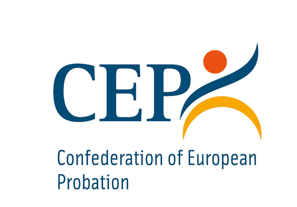 Das Logo der CEP mit der Aufschrift "CEP Confederation of European Probation"
