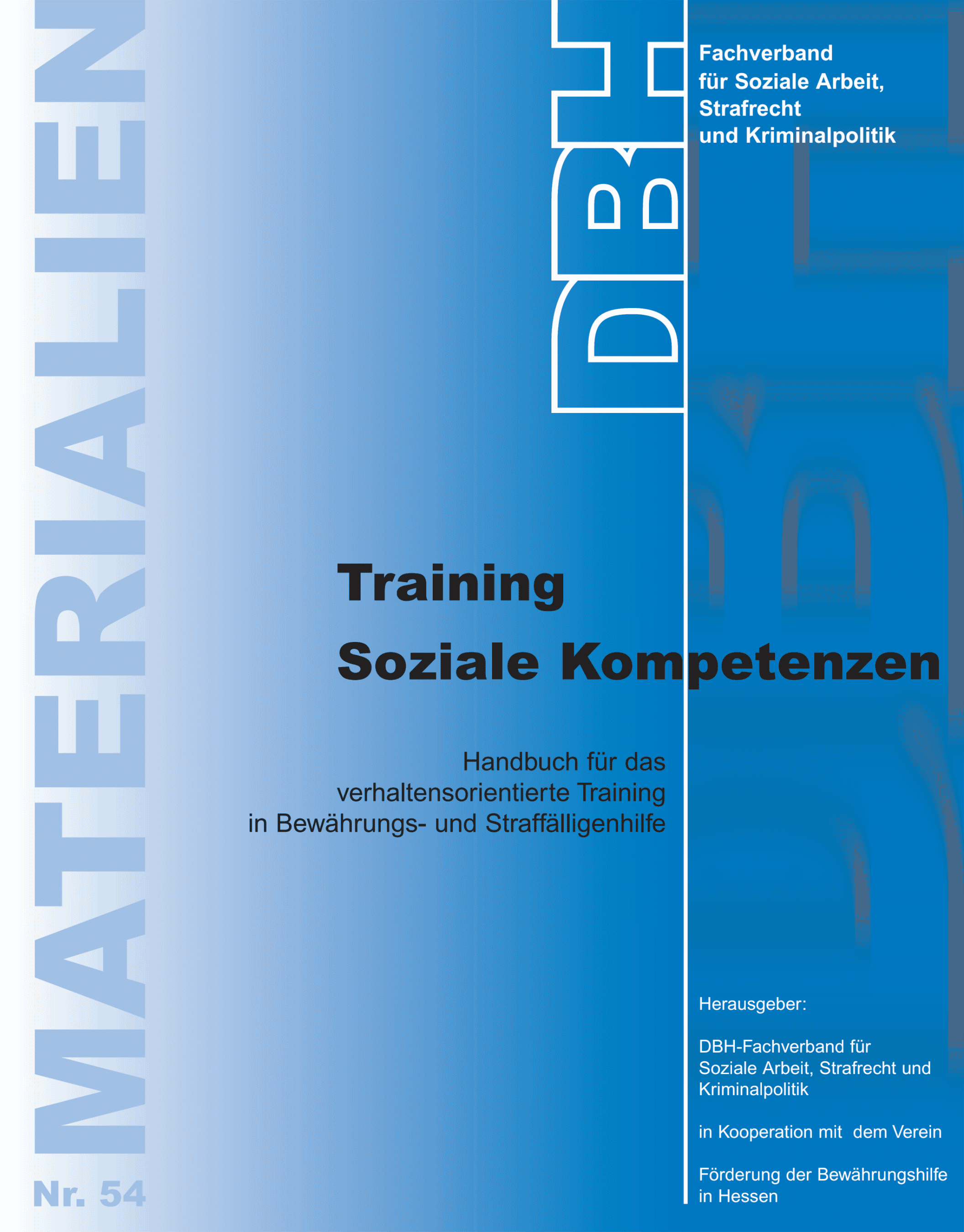 Cover DBH-Materialien Nr. 54