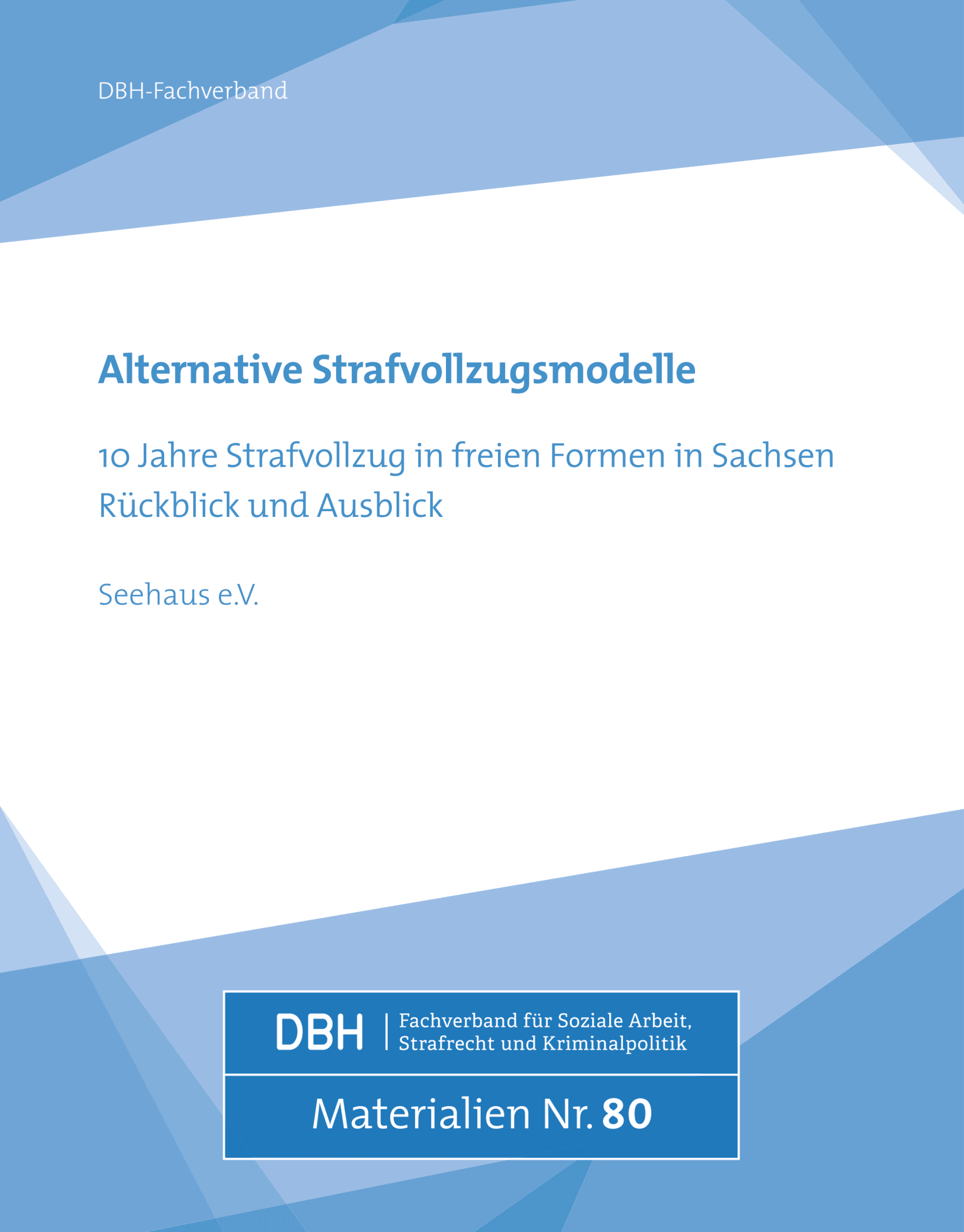 Cover DBH-Materialien Nr. 80